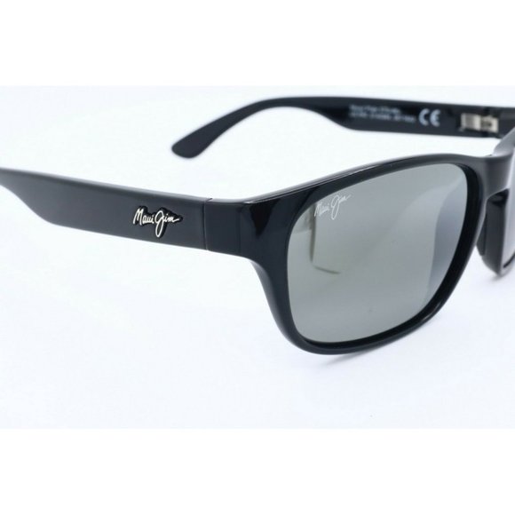 Maui Jim Mixed Plate MJ721-02 Square Black Sunglasses Neutral Grey Polarized (C) - Picture 3 of 6